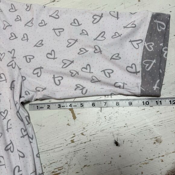 Cuddl Duds 2-Piece Classic Jersey Notch Collar Novelty Pajama Set 3XL Gray White - Picture 14 of 16